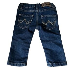 Wrangler Infant Blue Jeans Size 6-9 Months Denim Country Western Cotton Blend